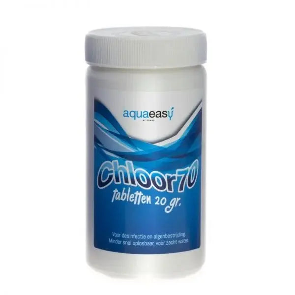 Aqua Easy Chloor 70/20 Tabletten 1 kilo voor spa en zwembad desinfectie, Aqua Easy
