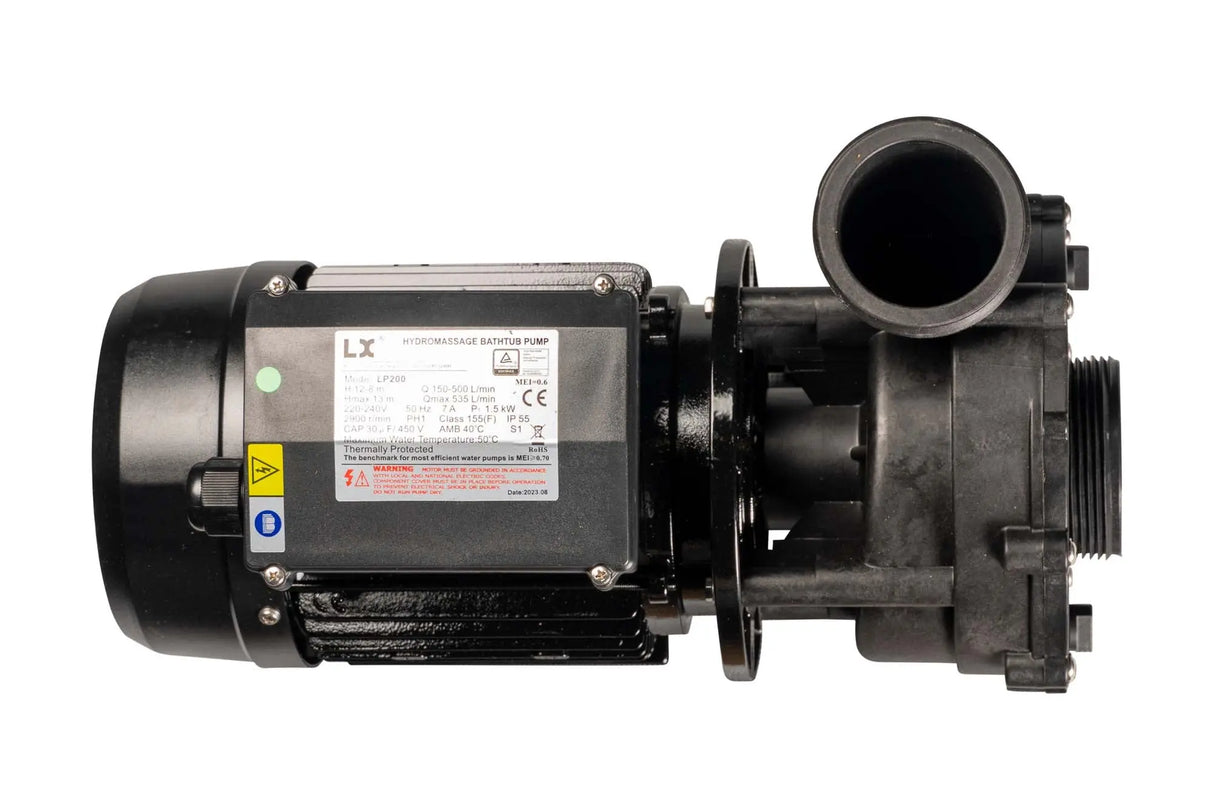 LP200 Pump - 2.0 HP, Single Speed, krachtige spa en jacuzzi pomp voor hot tubs, betrouwbaar en stil LX