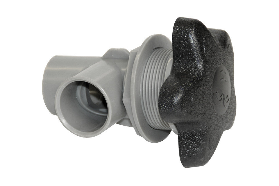 Passion | On/Off Turn Valve - 1" S x 1" S, Star Handle, Black