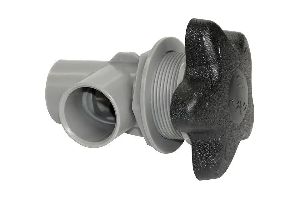 Passion | On/Off Turn Valve - 1" S x 1" S, Star Handle, Black Passion