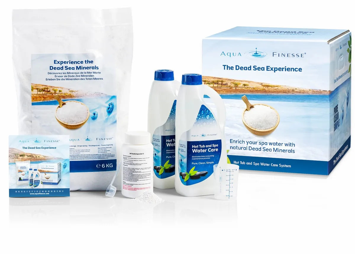 AquaFinesse Dead Sea Experience Box met Dode Zee-mineralen voor kristalhelder spa-water, Aqua Finesse