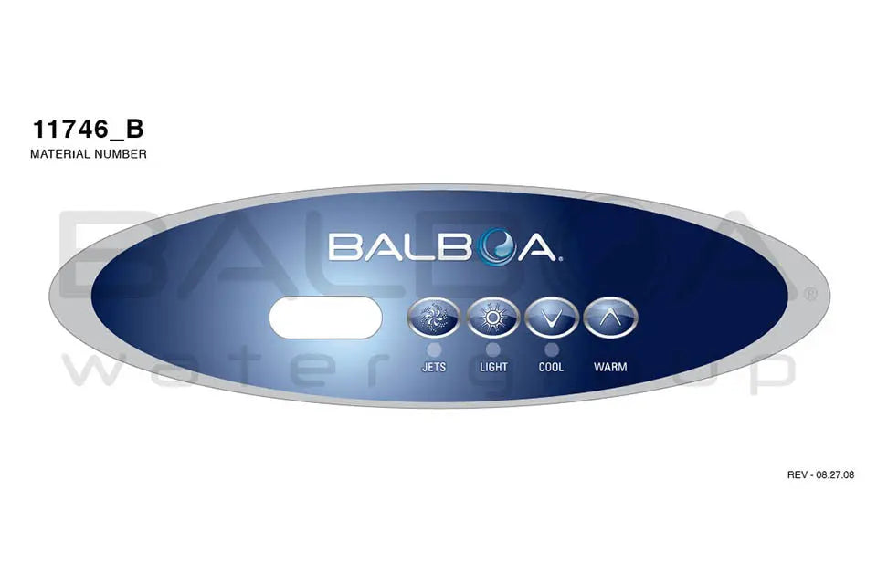 Balboa Top Side Panel VL260 voor bediening jets, licht, temperatuur van spa en jacuzzi pomp Balboa